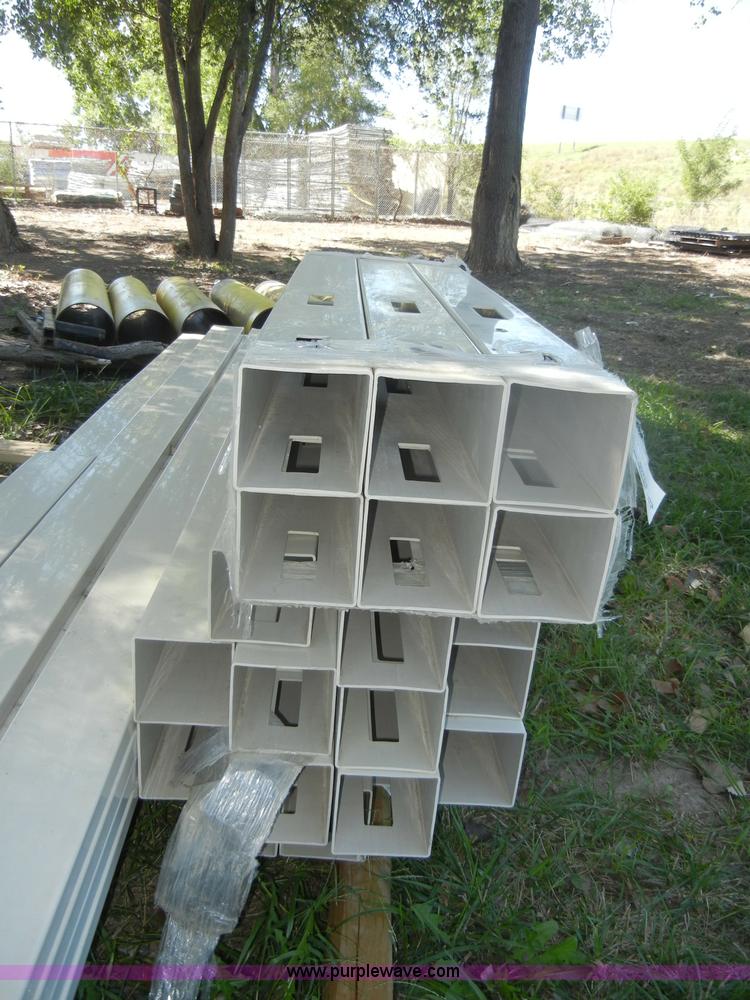 image for item U9317 Assorted two rail vinyl fence accessories