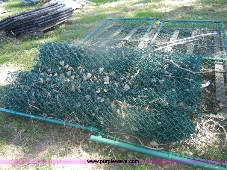 image for item U9320 Assorted plastic coated chain link fence items