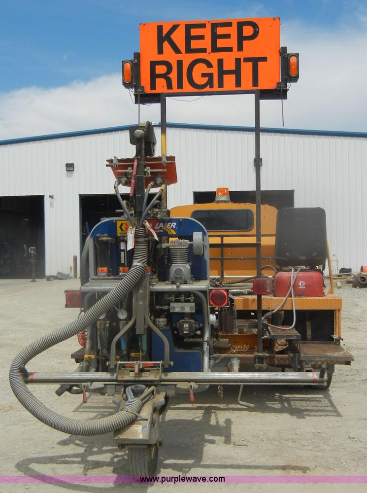 image for item D4409 1988 Ford Econoline 350 paint striper van