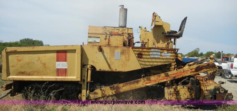image for item D4423 1980 Blaw-Knox PF500 asphalt overlay machine