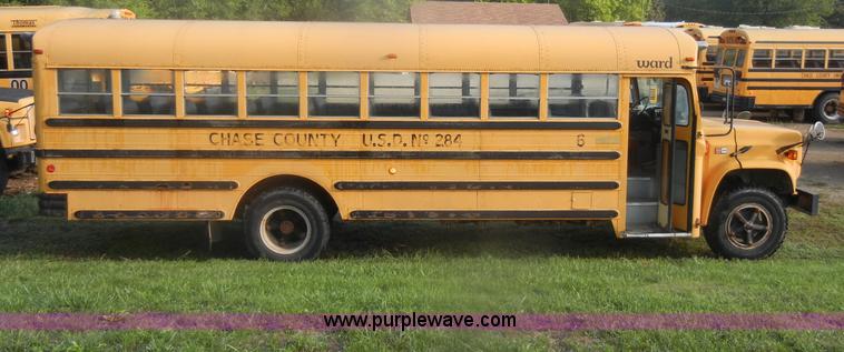 image for item D4493 1990 GMC S6000 Ward school bus