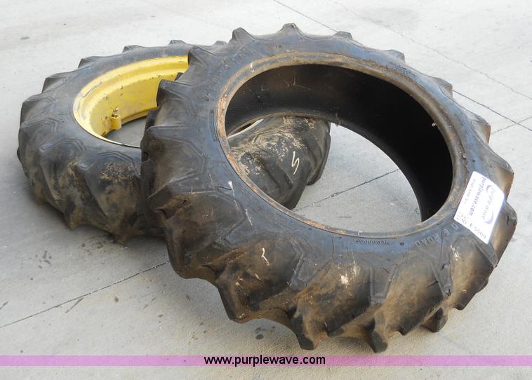image for item E5504 (2) Firestone 9.5-24 Field & Road Ag tires