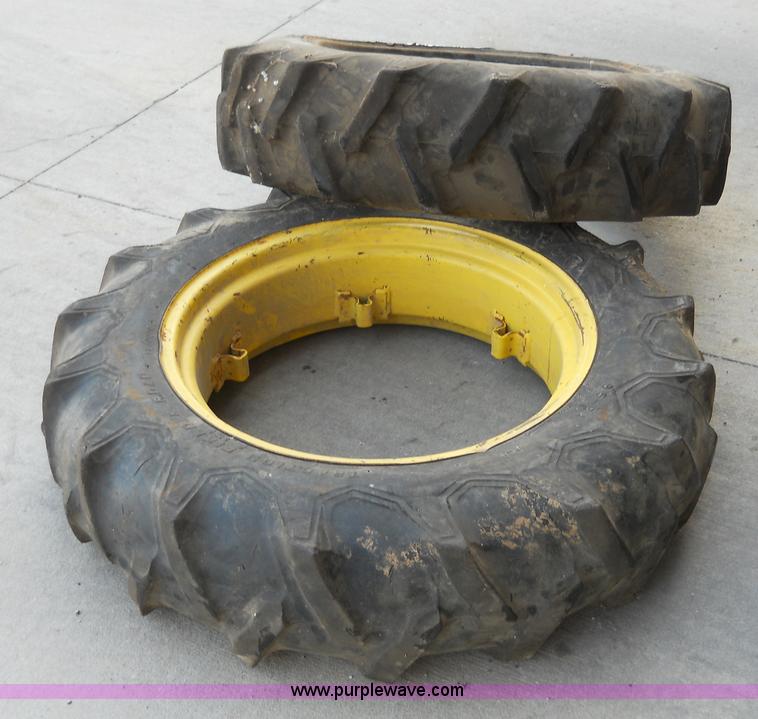 image for item E5504 (2) Firestone 9.5-24 Field & Road Ag tires