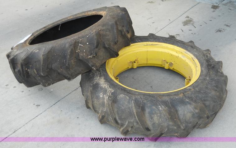 image for item E5504 (2) Firestone 9.5-24 Field & Road Ag tires