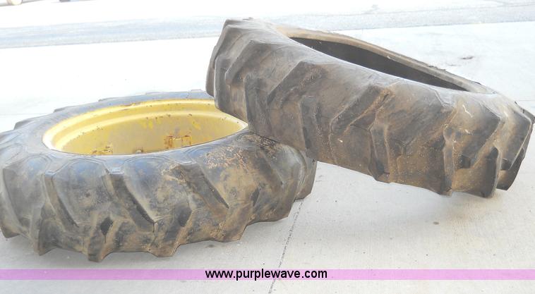 image for item E5504 (2) Firestone 9.5-24 Field & Road Ag tires