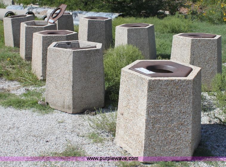 image for item G4916 (9) concrete trash cans