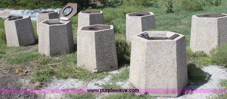 image for item G4916 (9) concrete trash cans