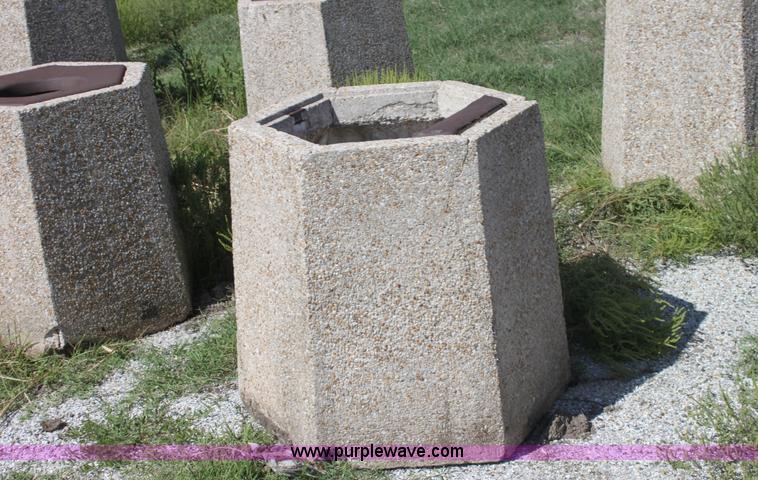 image for item G4916 (9) concrete trash cans