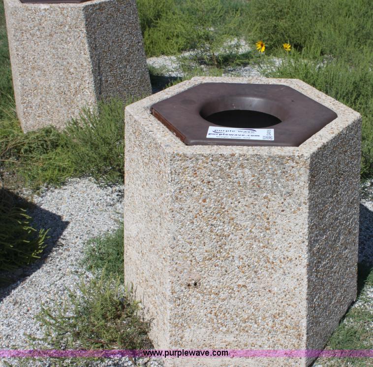 image for item G4916 (9) concrete trash cans