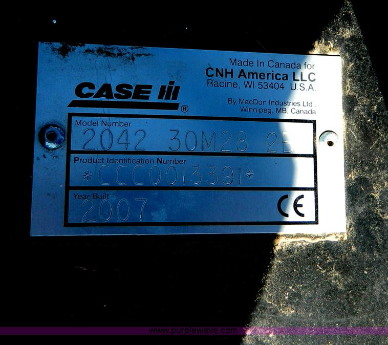 image for item B3880 2007 Case IH 2042 draper header