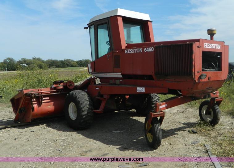 image for item B3895 Hesston 6450 self-propelled swather