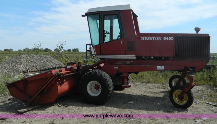 image for item B3895 Hesston 6450 self-propelled swather