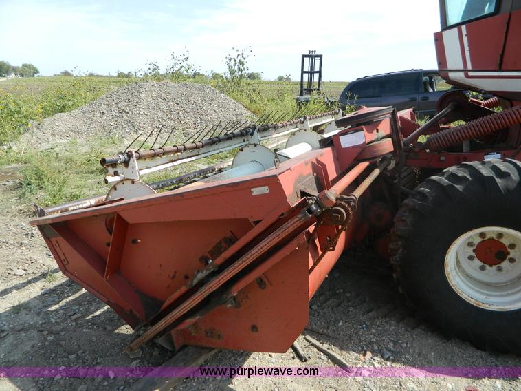 Hesston 6450 selfpropelled swather in Munden, KS Item B3895 sold