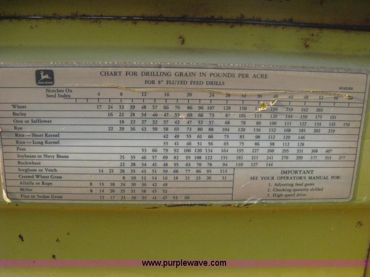 image for item B8142 John Deere 8350 grain drill