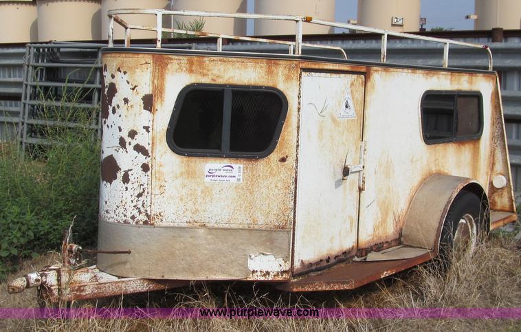 image for item C3539 1993 Tru-Trail Aero-nose enclosed sheep trailer