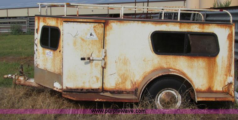 image for item C3539 1993 Tru-Trail Aero-nose enclosed sheep trailer