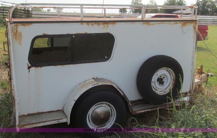 image for item C3539 1993 Tru-Trail Aero-nose enclosed sheep trailer