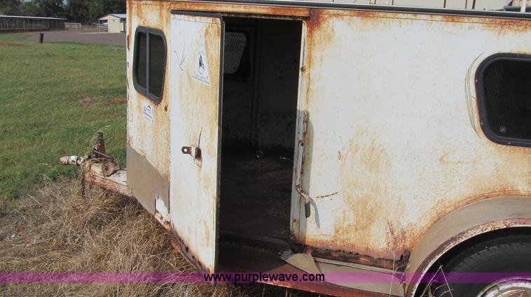 image for item C3539 1993 Tru-Trail Aero-nose enclosed sheep trailer