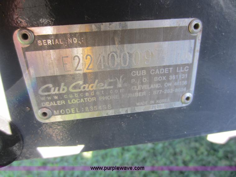 image for item D5662 Cub Cadet 8354 MFWD tractor