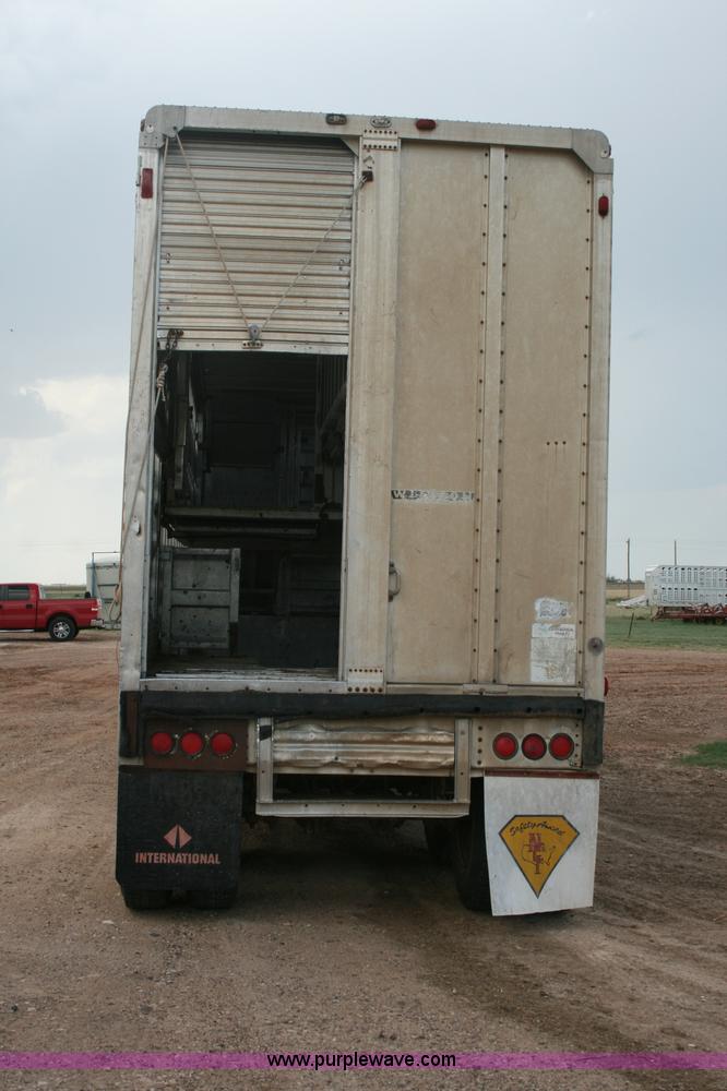 image for item G5515 1978 Wilson 45' aluminum livestock trailer