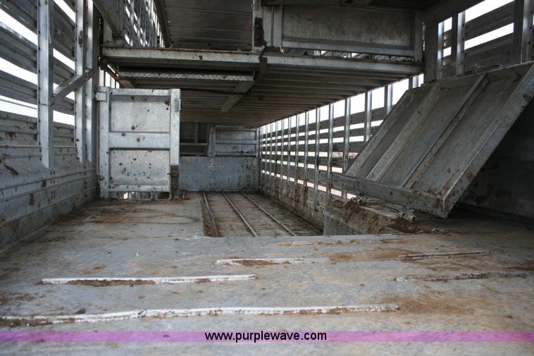 image for item G5515 1978 Wilson 45' aluminum livestock trailer