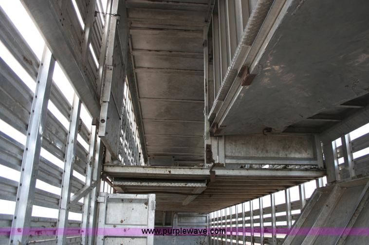 image for item G5515 1978 Wilson 45' aluminum livestock trailer