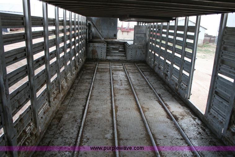 image for item G5515 1978 Wilson 45' aluminum livestock trailer