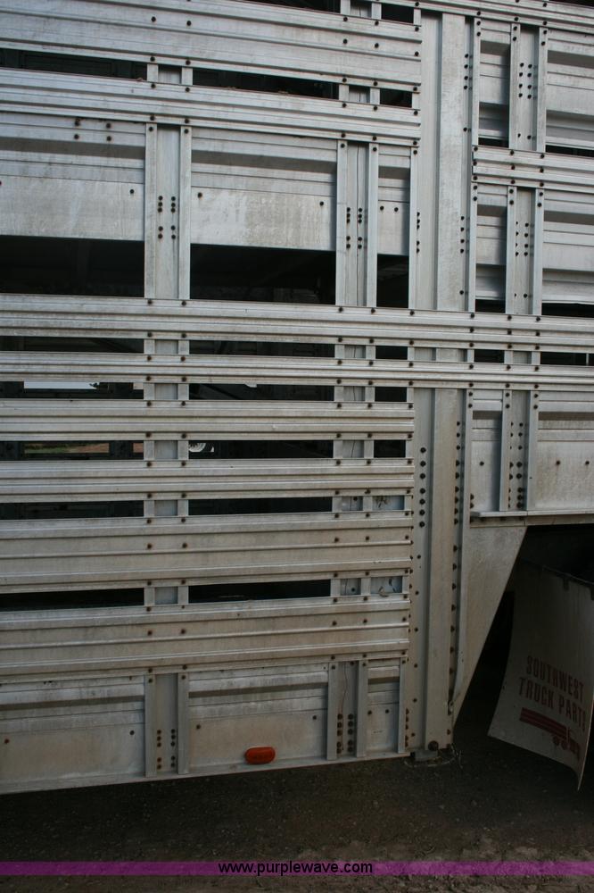 image for item G5515 1978 Wilson 45' aluminum livestock trailer