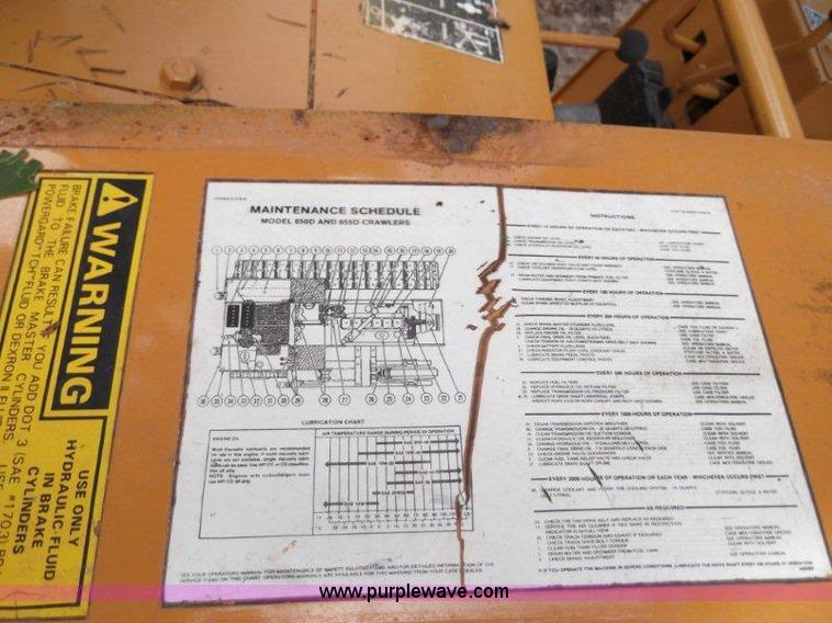 image for item B1495 1991 Case 850D longtrack dozer