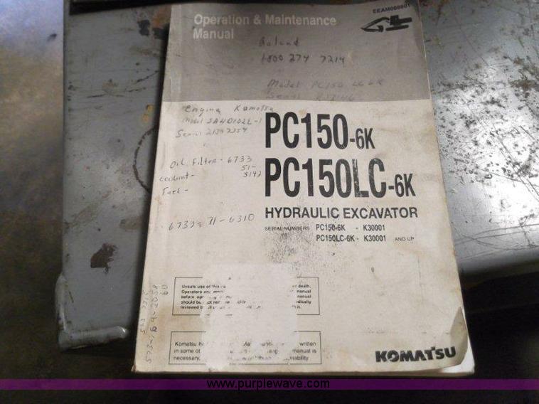 image for item B1496 2000 Komatsu PC150LC-6K excavator