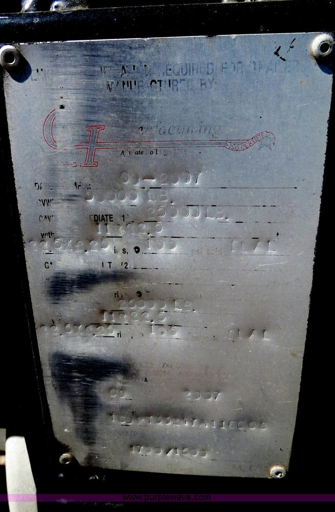 image for item B2478 2007 G&H 1700L 24' roll-off pup trailer