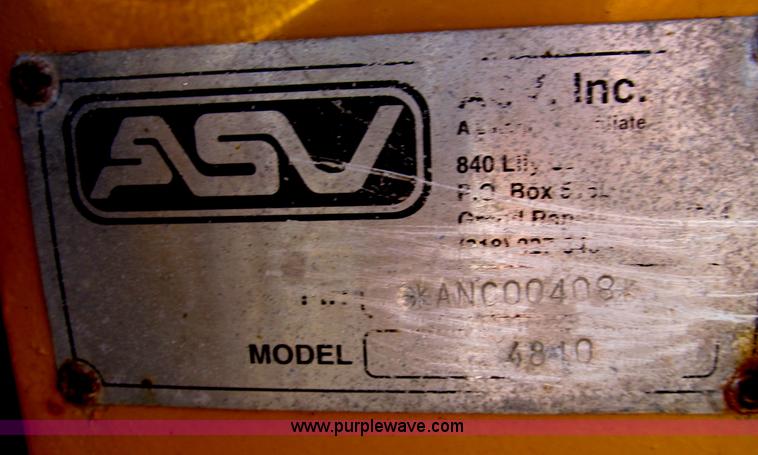 image for item B2873 ASV 4810 Posi-Track track skid steer