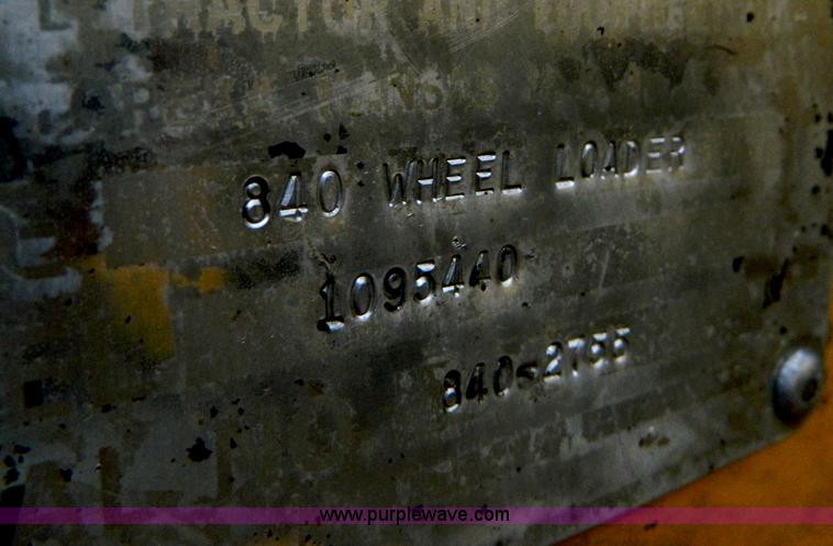 image for item B3887 Allis 840 wheel loader