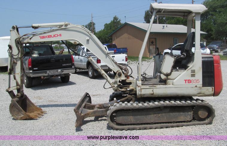 image for item B6381 Takeuchi TB035 compact excavator