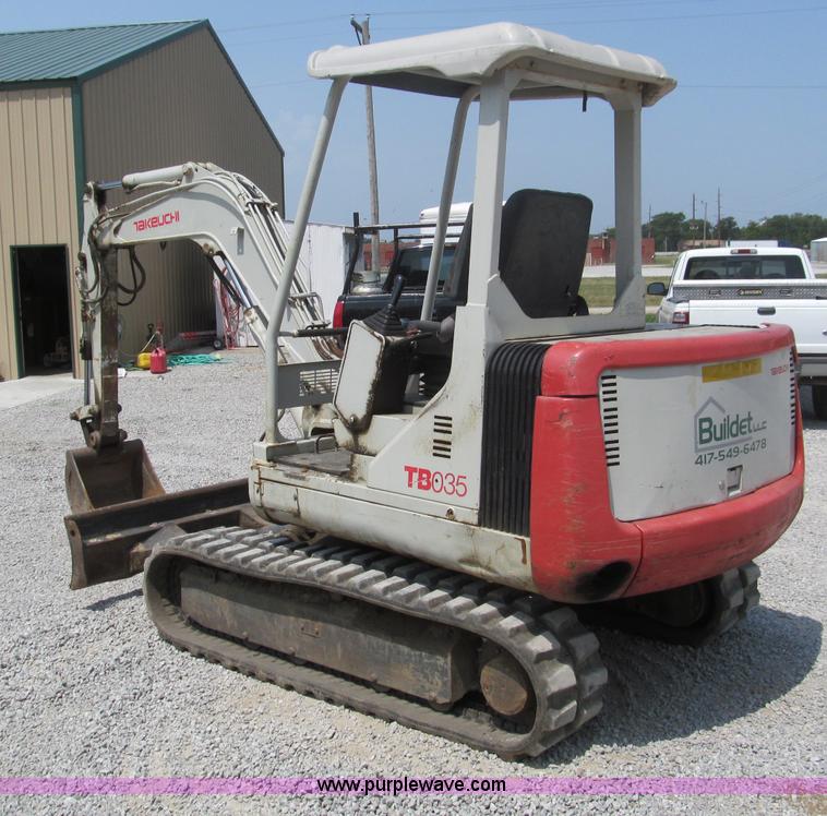 image for item B6381 Takeuchi TB035 compact excavator