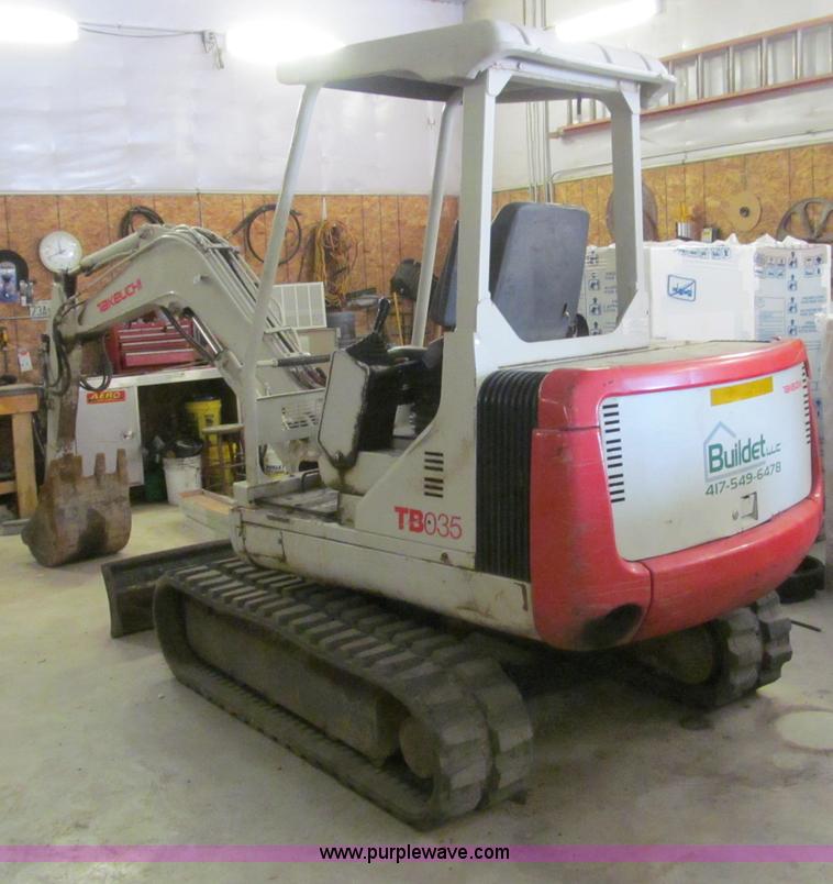 image for item B6381 Takeuchi TB035 compact excavator