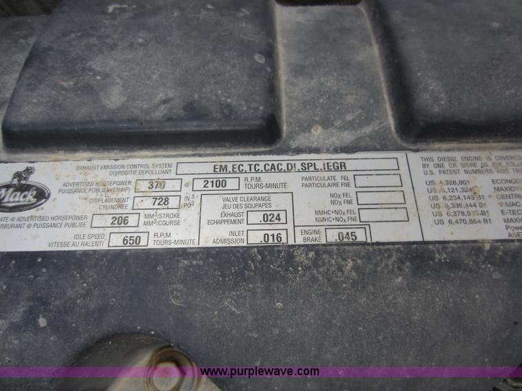 image for item D5651 2007 Mack CV713 Granite dump truck