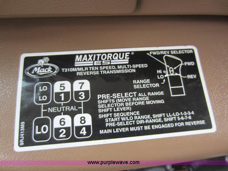 image for item D5651 2007 Mack CV713 Granite dump truck