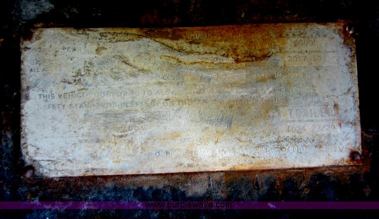 image for item D5659 1979 Lufkin end dump trailer