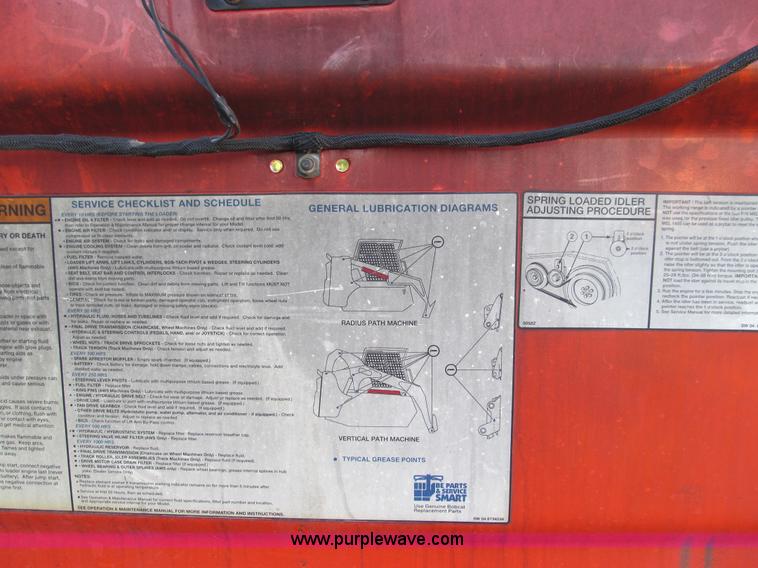 image for item E3508 2004 Bobcat S185 Turbo skid steer