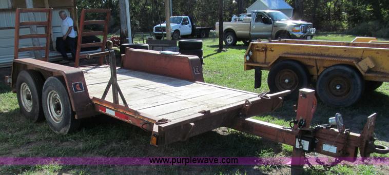 image for item E3511 1990 Ditch Witch 6 ton tilt bed trailer