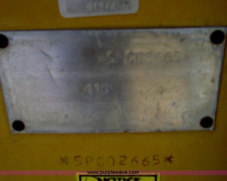 image for item E8043 1986 Caterpillar 416 backhoe