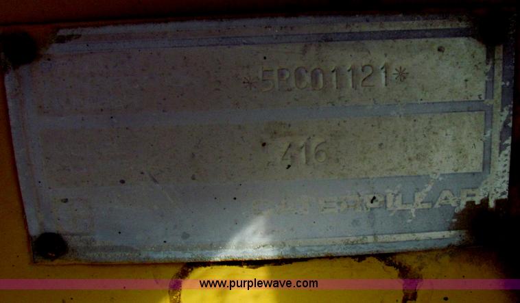 image for item E8044 1986 Caterpillar 416 backhoe