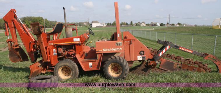image for item F2564 Ditch Witch 5110 trencher backhoe