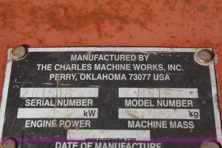 image for item F2564 Ditch Witch 5110 trencher backhoe