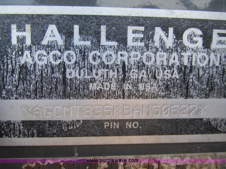 image for item F5517 2005 Caterpillar Challenger MT835 tractor