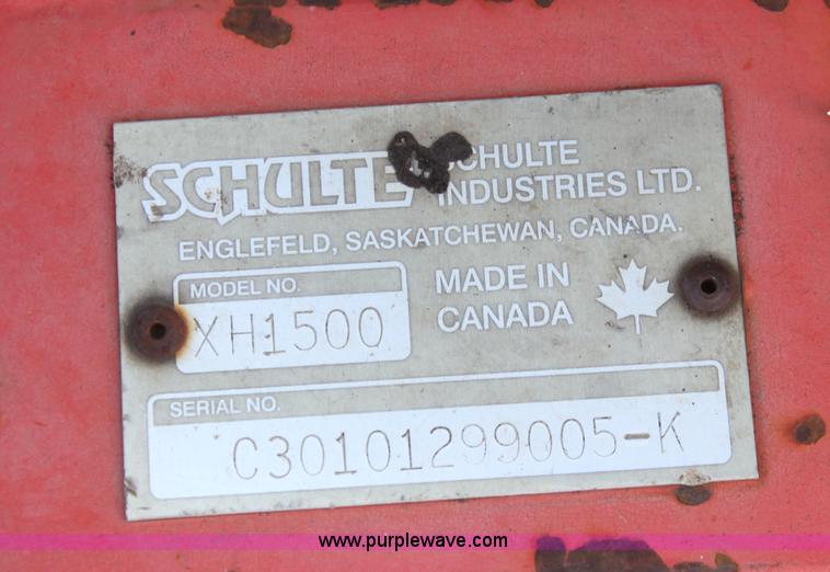image for item G4742 2000 Schulte XH1500 batwing rotary mower