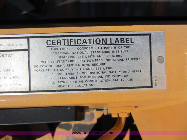 image for item G4824 1995 Case 586E forklift