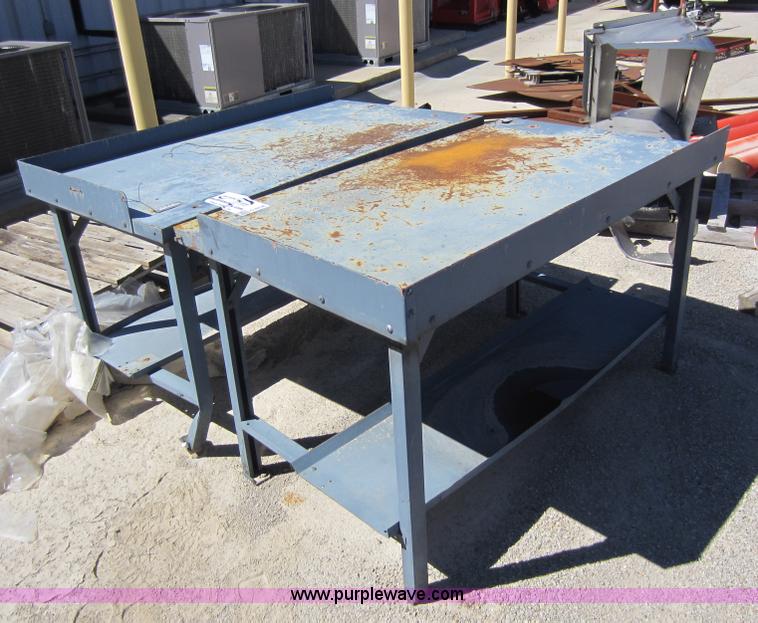 Metal left side and right side work benches in Chanute, KS | Item G4838 ...