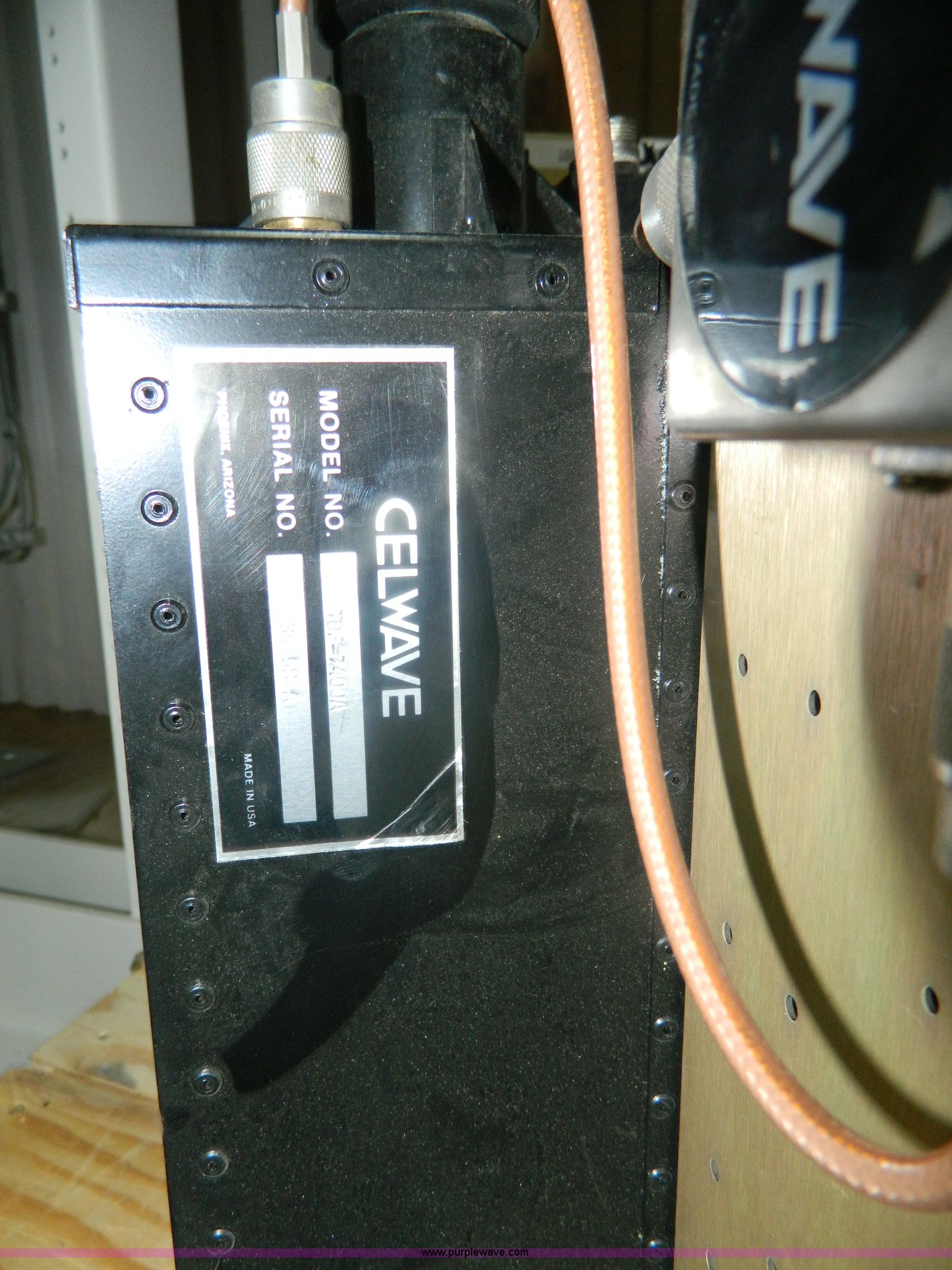 Celwave TDF7400A cavity ferrite transmitter combiner radio in Norton, KS Item M9954 sold